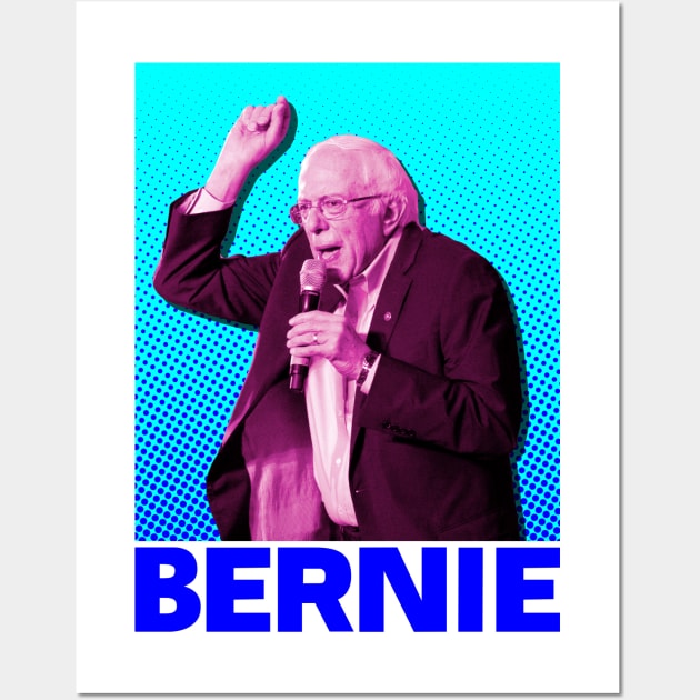 Democratic Party - US Politics - Bernie Sanders Wall Art by Football from the Left